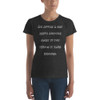 An apple a day keeps anyone away if you throw it hard enough. - Ladies Ringspun Fashion Fit T-Shirt Funny quotes 7822563