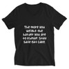 The more you weight the harder you are to kidnap. Stay safe eat cake. - Unisex Short Sleeve V-Neck Jersey Tee Funny quotes 7829147