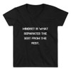 Mindset is what separates the best from the rest. - Lightweight V-Neck T-Shirt Motivational quotes 7831891