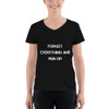 Forget everything and run or - Lightweight V-Neck T-Shirt Motivational quotes 7831947