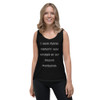 I wish travel therapy was covered by my health insurance. - Ladies Missy Fit Ringspun Tank Top Funny quotes 7821180