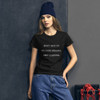 Don't give up on your dreams. keep sleeping. - Ladies Ringspun Fashion Fit T-Shirt Funny quotes 7821845