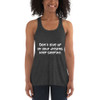 Don't give up on your dreams. keep sleeping. - Women's Flowy Racerback Tank Funny quotes 7828325