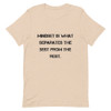 Mindset is what separates the best from the rest. - Unisex Short Sleeve Jersey T-Shirt Motivational quotes 7830894