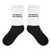 Be a Warrior, not a Worrier. - Black Foot Socks Funny quotes 7827148