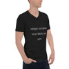 When nothing goes right, go left - Unisex Short Sleeve V-Neck Jersey Tee Funny quotes 7828387