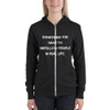 Sometimes you have to unfollow people in real life. - Unisex Triblend Lightweight Zip Hoodie Motivational quotes 7832558