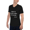 Beauty is power; a smile is its sword. - John Ray - Unisex Short Sleeve V-Neck Jersey Tee Motivational quotes 7829421