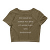 You could not handle me. Even if I would come with instructions! - Women's Crop Tee Funny quotes 7827107