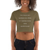 You could not handle me. Even if I would come with instructions! - Women's Crop Tee Funny quotes 7827107
