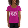 You can't make everybody happy. You are not a jar of Nutella. - Ladies Sheer Scoopneck T-Shirt Funny quotes 7821115