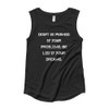 Don't be pushed by your problems. Be led by your dreams. - Ladies' Cap Sleeve T-Shirt Motivational quotes 7825659