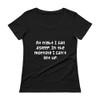 At night I fall asleep. In the morning I can't get up. - Ladies Sheer Scoopneck T-Shirt Funny quotes 7821504