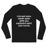 Life was much easier when apple and blackberry were just fruits. - Fitted Long Sleeve Crew Funny quotes 7822421