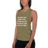 The more you weight the harder you are to kidnap. Stay safe eat cake. - Women's Flowy Muscle Tank Funny quotes 7831241