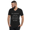 Be a pineapple: stand tall, wear a crown, and be sweet on the inside. - Unisex Short Sleeve V-Neck Jersey Tee Funny quotes 7828564