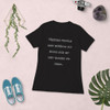 Friends: people who borrow my books and set wet glasses on them. - Ladies' The Boyfriend Tee Funny quotes 7822788