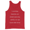 I stopped fighting my inner demons. We're on the same side now. - Unisex Jersey Tank Funny quotes 7831367