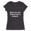 When you are Downie, eat a brownie. - Ladies' Triblend Short Sleeve T-Shirt Funny quotes 7825801