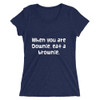When you are Downie, eat a brownie. - Ladies' Triblend Short Sleeve T-Shirt Funny quotes 7825801