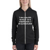 I am standing outside. So if anyone asks, I am outstanding! - Unisex Triblend Lightweight Zip Hoodie Funny quotes 7832480