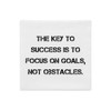 The key to success is to focus on goals, not obstacles. - Premium Pillow Case Motivational quotes 7829816