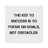 The key to success is to focus on goals, not obstacles. - Premium Pillow Case Motivational quotes 7829816