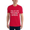 How do I feel when there is no Coffee? DEPRESSO. - Fitted Long Sleeve Crew Funny quotes 7821394