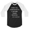 When it all comes down to it, nothing trumps execution. - Gary Vaynerchuk - Unisex Fine Jersey Raglan Tee Motivational quotes 7829419