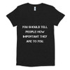 You should tell people how important they are to you. - Women's Tri-Blend T-Shirt Motivational quotes 7824285