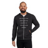 An apple a day keeps anyone away if you throw it hard enough. - Unisex Triblend Lightweight Zip Hoodie Funny quotes 7832280