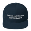 Don't study me, you won't graduate. - Yupoong Wool Blend Snapback Funny quotes 7820793