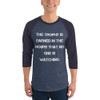 The trophy is earned in the hours that no one is watching. - Unisex Fine Jersey Raglan Tee Motivational quotes 7829290