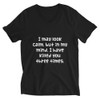 I may look calm, but in my mind, I have killed you three times. - Unisex Short Sleeve V-Neck Jersey Tee Funny quotes 7829078