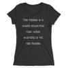 The fridge is a clear example that what matters is on the inside. - Ladies' Triblend Short Sleeve T-Shirt Funny quotes 7826171