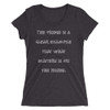 The fridge is a clear example that what matters is on the inside. - Ladies' Triblend Short Sleeve T-Shirt Funny quotes 7826171