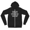 People say nothing is impossible. But I do nothing every day! - Unisex Triblend Lightweight Zip Hoodie Funny quotes 7832395
