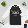 I am not lazy, I am just on save energy mode. - Unisex Fine Jersey Raglan Tee Funny quotes 7828730