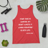 Your time is limited. So don't waste it living someone else's life. - Steve Jobs - Unisex Jersey Tank Motivational quotes 7832364
