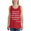 Your time is limited. So don't waste it living someone else's life. - Steve Jobs - Unisex Jersey Tank Motivational quotes 7832364