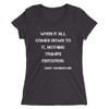 When it all comes down to it, nothing trumps execution. - Gary Vaynerchuk - Ladies' Triblend Short Sleeve T-Shirt Motivational quotes 7826714