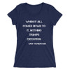 When it all comes down to it, nothing trumps execution. - Gary Vaynerchuk - Ladies' Triblend Short Sleeve T-Shirt Motivational quotes 7826714