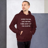When you feel like quitting, think about why you started. - Unisex Hooded Sweatshirt Motivational quotes 7826162