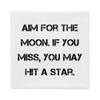 Aim for the moon. If you miss, you may hit a star. - Premium Pillow Case Motivational quotes 7829388