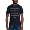 Friends: people who borrow my books and set wet glasses on them. - Unisex Short Sleeve Crew Neck Funny quotes 7825316