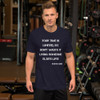 Your time is limited, so don't waste it living someone else's life! - Steve Jobs - Unisex Short Sleeve Jersey T-Shirt Motivational quotes 7826680