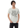 Your time is limited, so don't waste it living someone else's life! - Steve Jobs - Unisex Short Sleeve Jersey T-Shirt Motivational quotes 7826680