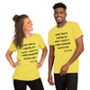 Your time is limited, so don't waste it living someone else's life! - Steve Jobs - Unisex Short Sleeve Jersey T-Shirt Motivational quotes 7826680
