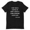 Your time is limited, so don't waste it living someone else's life! - Steve Jobs - Bella + Canvas - Unisex Short Sleeve Jersey T-Shirt PRINT-45161