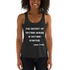 The secret of getting ahead is getting started. - Mark Twain - Women's Tri-Blend Racerback Tank Motivational quotes 7823931